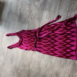 Gap Ikat Print Sundress Pink XS